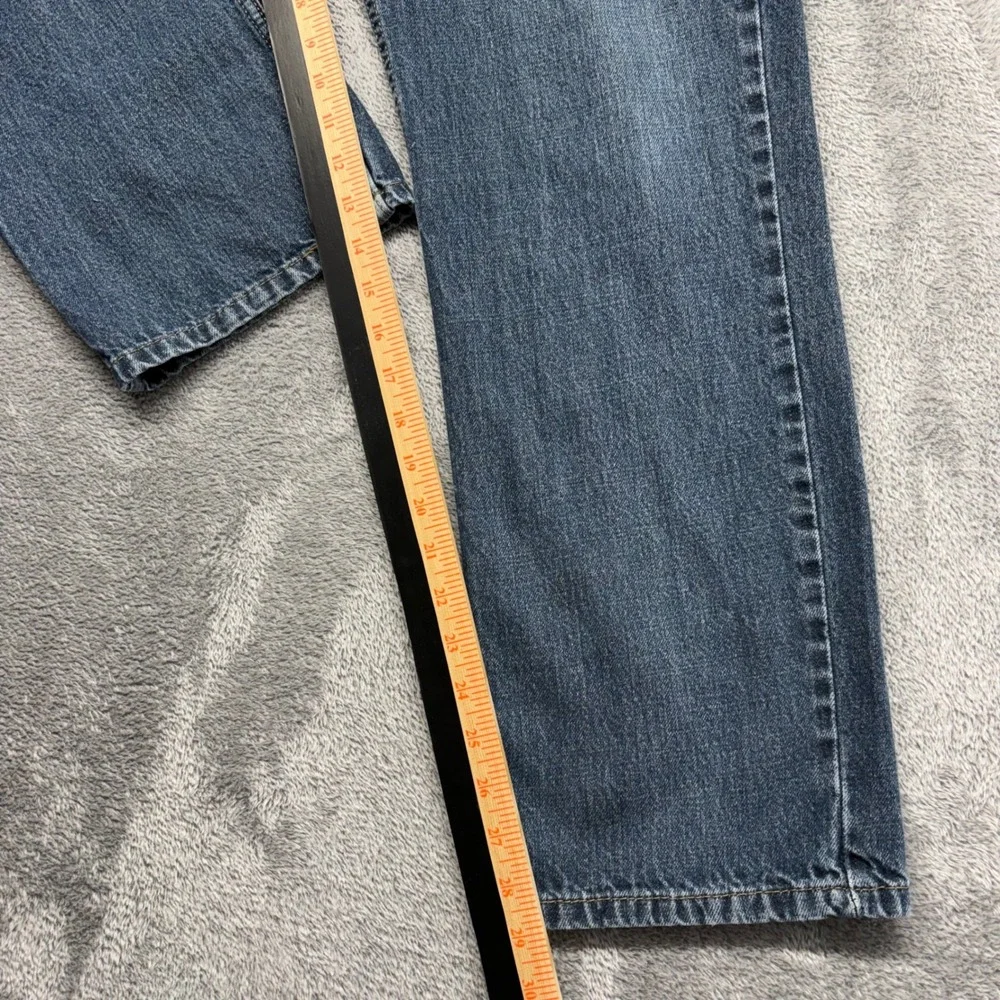 Levi's 514 Straight Fit Mens Size 38x32 Blue Good Zip Fly Denim Jeans